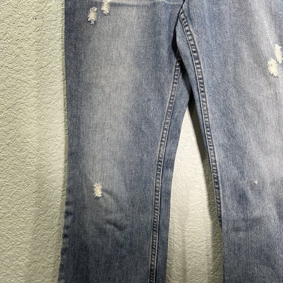 American Eagle Vtg Y2K Jeans Womens Sz 6 Distressed Low rise Boyfriend Bootcut - Picture 3 of 13